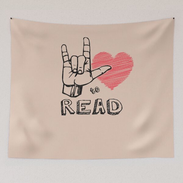 Item preview, I Love to Read, Love Sign, ASL Gift designed and sold by levsal.