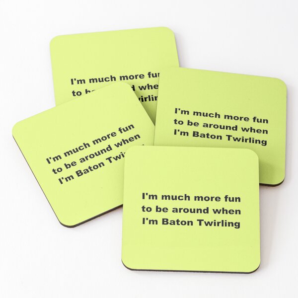 Item preview, I'm much more fun when I'm Baton Twirling - Funny Gift Ideas for Majorettes designed and sold by Sugar-Magnolia.