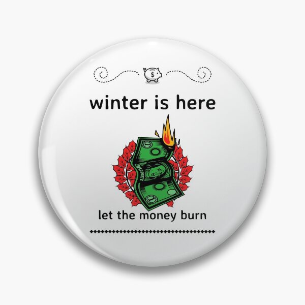 Item preview, Winter Money Burn Black designed and sold by CecileMJ.