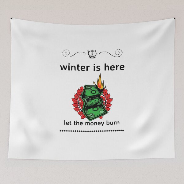 Item preview, Winter Money Burn Black designed and sold by CecileMJ.