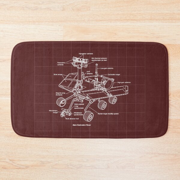 Item preview, NASA Space Vehicle Mars Rover Diagram designed and sold by MakiMak.