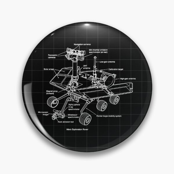 Item preview, NASA Space Vehicle Mars Rover Diagram designed and sold by MakiMak.
