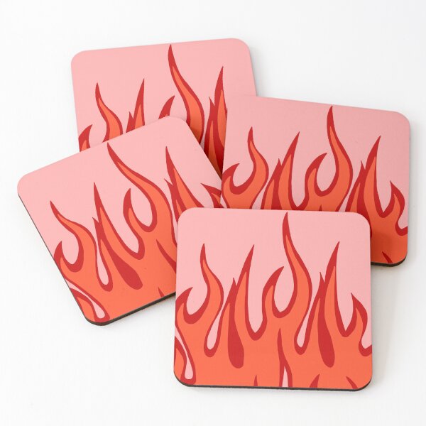 Item preview, red flames designed and sold by Rachel Cortez.