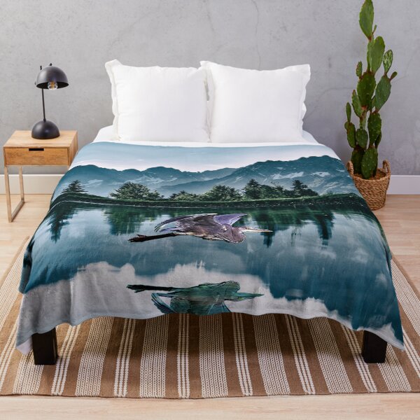 Item preview, Great Blue Heron over Lake designed and sold by thedvguy.