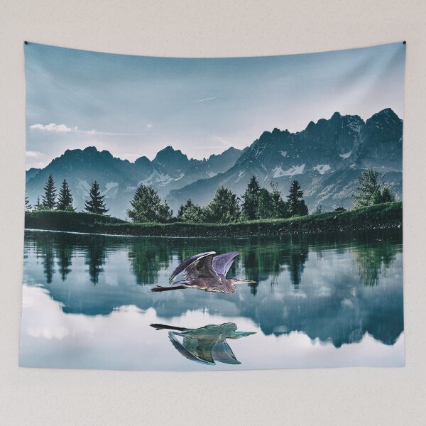 Item preview, Great Blue Heron over Lake designed and sold by thedvguy.