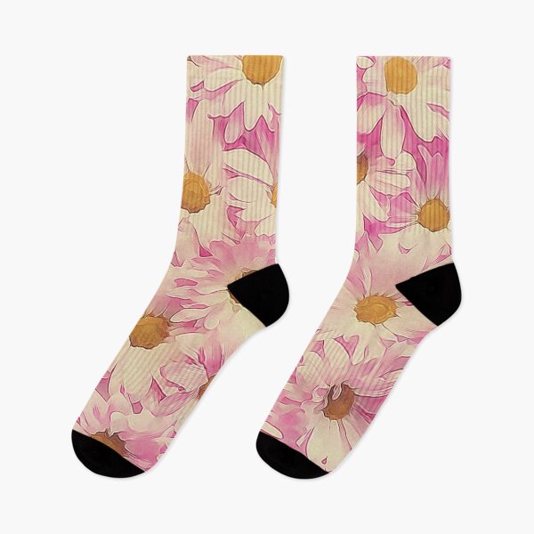 Item preview, Pink Daisy Art, Blooming Flowers, Floral Pattern  designed and sold by iASunshine.