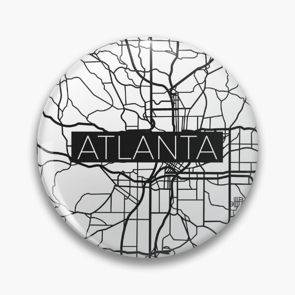 Item preview, Atlanta Street Map Black and White Transparent designed and sold by HelloGentry.