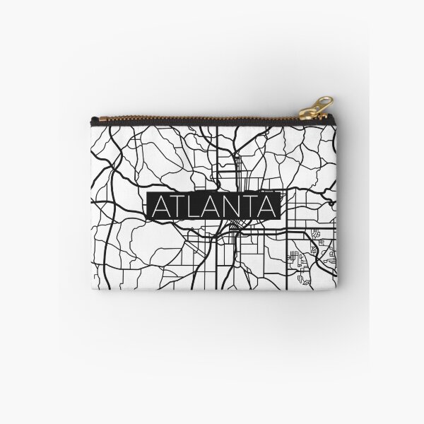 Item preview, Atlanta Street Map Black and White Transparent designed and sold by HelloGentry.