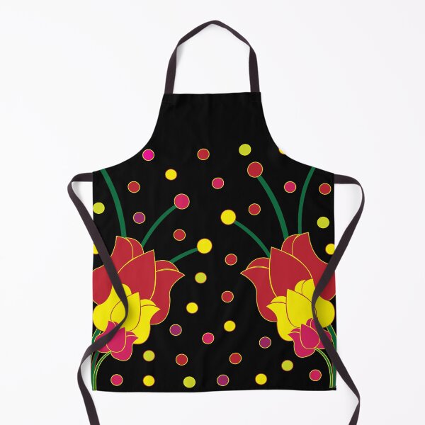 Item preview, Red Yellow Pink Lotus and Daffodil Pattern designed and sold by Nisha Prabhu.