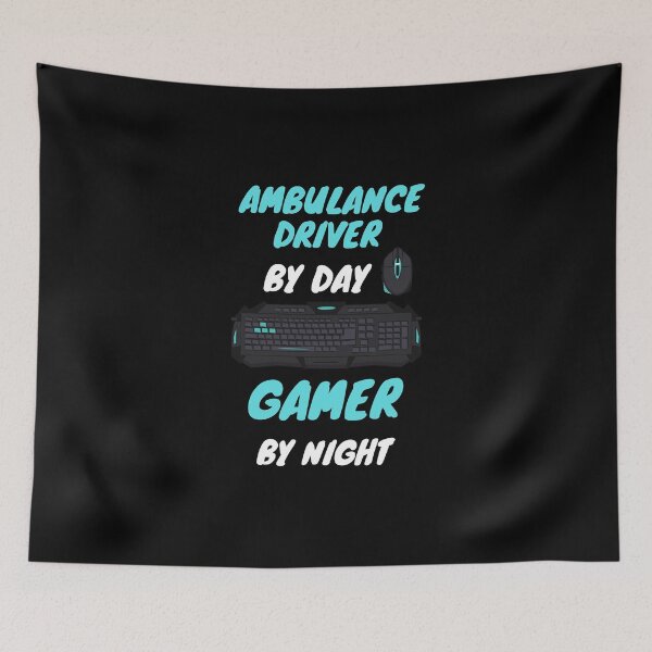 Item preview, ambulance driver gamer designed and sold by SnowballStep.
