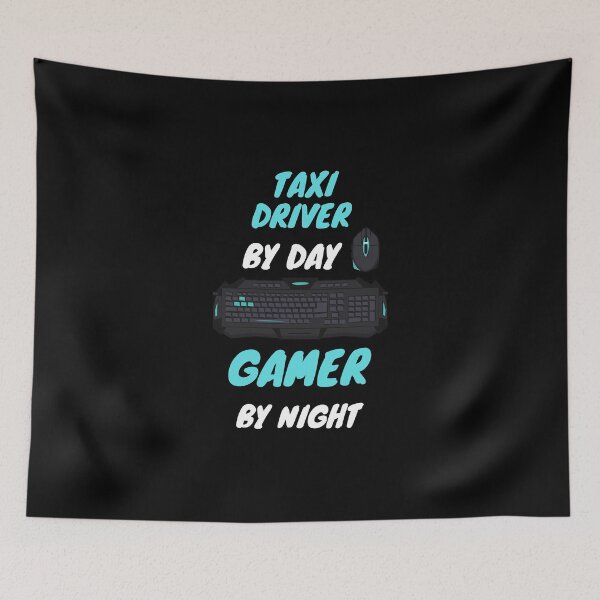 Item preview, taxi driver gamer designed and sold by SnowballStep.