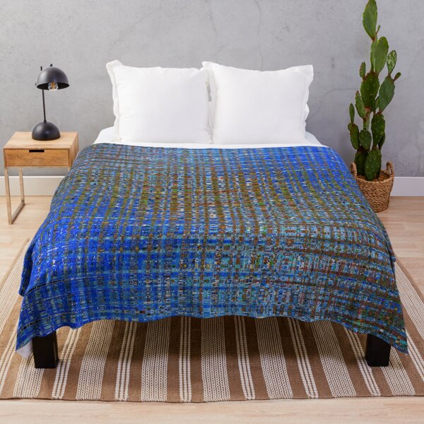 Aperçu de l'œuvre Motif croisé bleu électrique. créée et vendue par LaBellCreative.