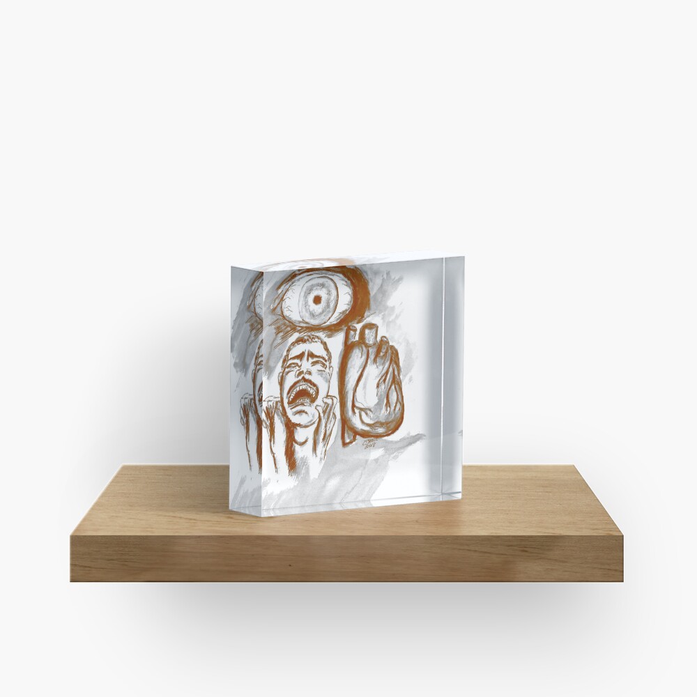 The Tell Tale Heart Acrylic Block