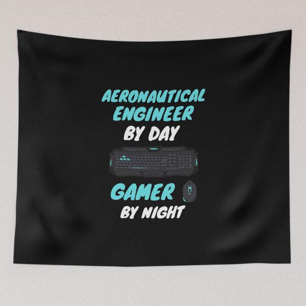 Item preview, aeronautical engineer gamer designed and sold by SnowballStep.