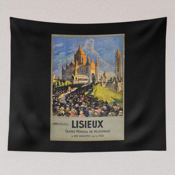 Item preview, Lisieux retro poster designed and sold by CorasPosters.