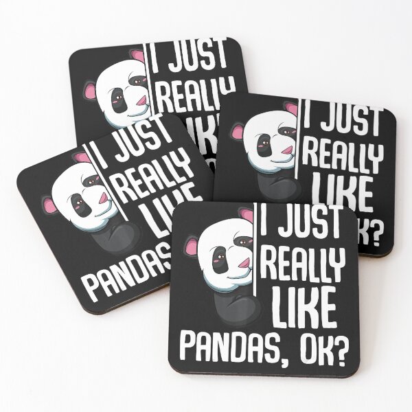 Item preview, I Just Really Like Pandas OK Funny Cute Pandabear Animal T-Shirt designed and sold by CharlieWarren.