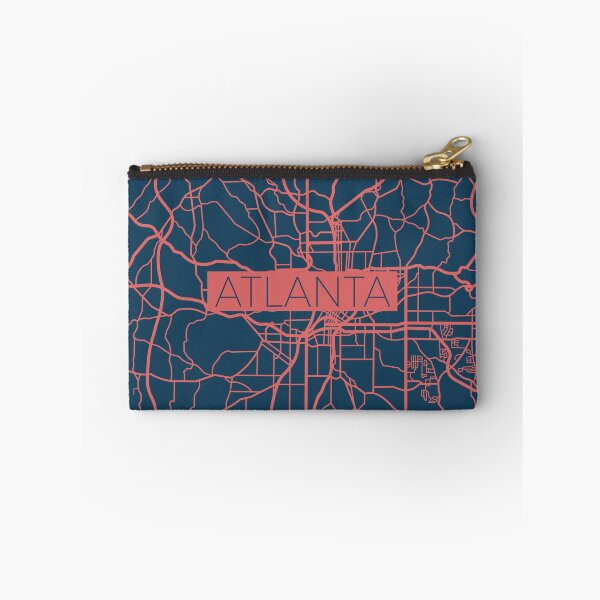 Item preview, Atlanta Street Map Pink and Blue designed and sold by HelloGentry.