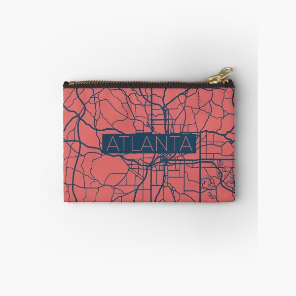 Item preview, Atlanta Street Map Blue and Pink designed and sold by HelloGentry.
