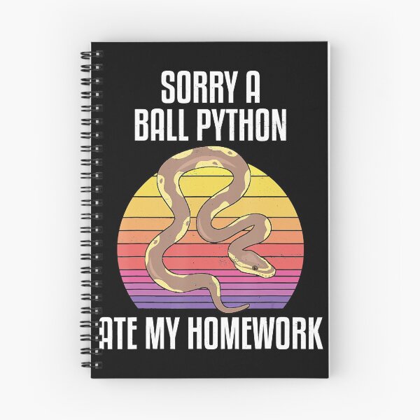 Item preview, Sorry A Ball Python Ate My Homework Funny Student Sarcastic T-Shirt designed and sold by GrahamWalsh.