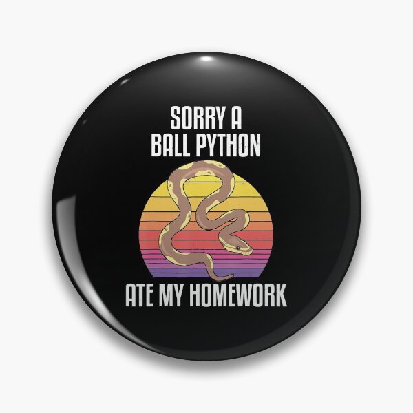 Item preview, Sorry A Ball Python Ate My Homework Funny Student Sarcastic T-Shirt designed and sold by GrahamWalsh.