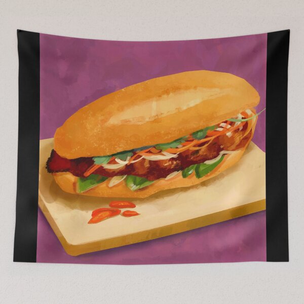 Item preview, Banh Mi Vietnamese Bread Sandwich Baguette Loaf designed and sold by TeriRobbins.