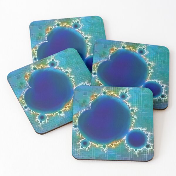 Item preview, The Great Blue Mandelbrot Set Fractal Treasure Map designed and sold by San Jaya Prime.