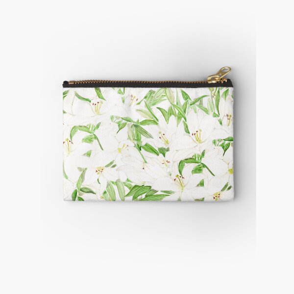 Item preview, hand painted white lily pattern  designed and sold by ColorandColor.