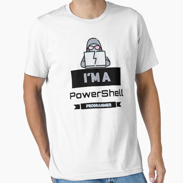 Artikel-Vorschau von Ich bin ein PowerShell-Programmierer (Farbe schwarz), designt und verkauft von Stornu2Ruedas.