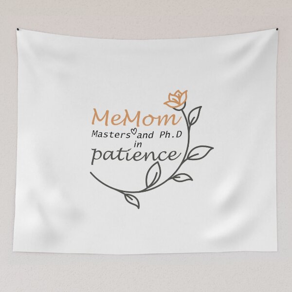 Item preview, MeMom masters and PHD in patience T-shirt Funny Cute Mothers Day Gift Mom Shirts Mom Life Shirt Shirts for Moms Cool Mom Shirts designed and sold by MADILIFSD.