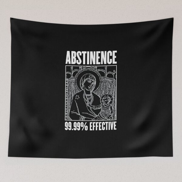 Item preview, Virgin Mary Abstinence 99.99% Effective Jesus Baby Funny designed and sold by h44k0n.