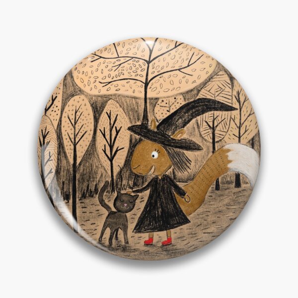 Item preview, Halloween witch squirrel and pet cat  designed and sold by joannewongart.