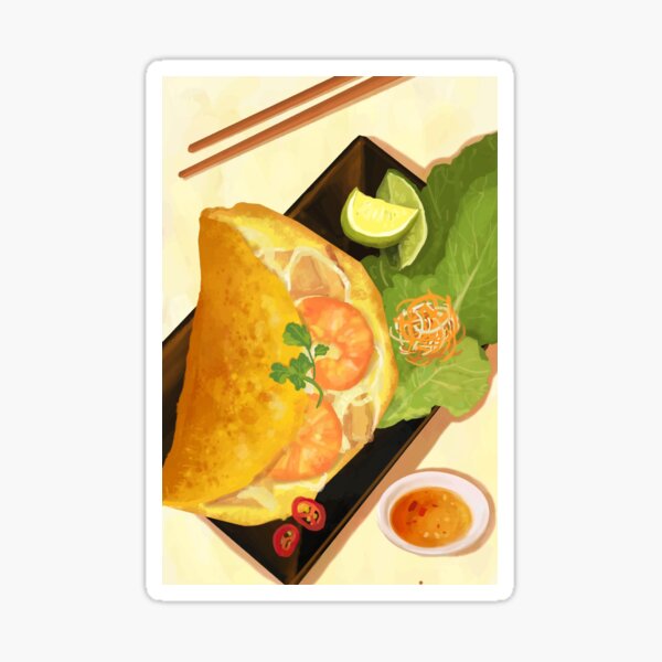 Vista previa del artículo con la obra «Panqueque vietnamita Banh Xeo», diseñado y vendido por TeriRobbins.