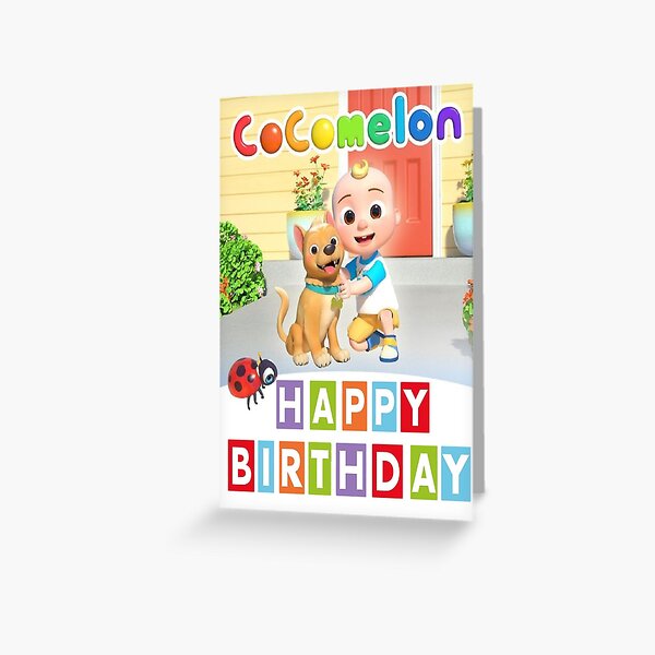 Happy Birthday Nursery CocoMelon Greetings Card Greeting Card