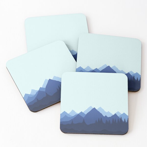 Item preview, Blue Mountains Silhoutte designed and sold by MonsaviFashion.