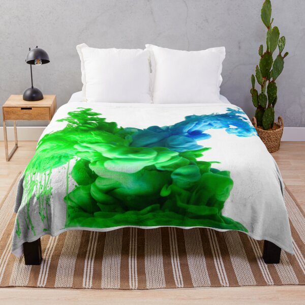 Item preview, ink in water green blue abstract background smoke isolated designed and sold by MarketVisionAV.