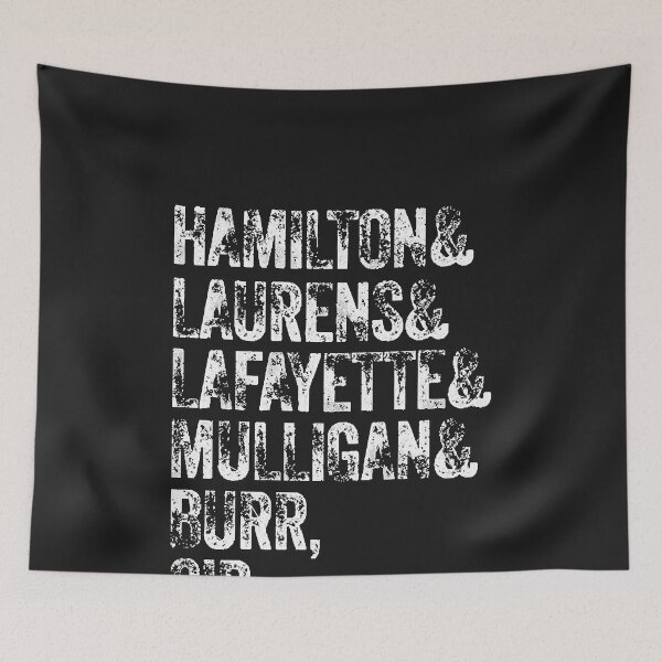 Item preview, Laurens Lafayette Mulligan Hamilton Burr Shirt T-Shirt designed and sold by Jaimieshop.