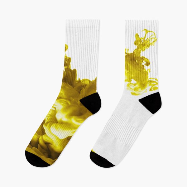 Item preview, ink in water yellow abstract background smoke isolated	 designed and sold by MarketVisionAV.