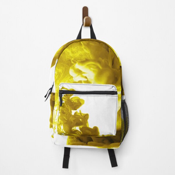 Item preview, ink in water yellow abstract background smoke isolated	 designed and sold by MarketVisionAV.