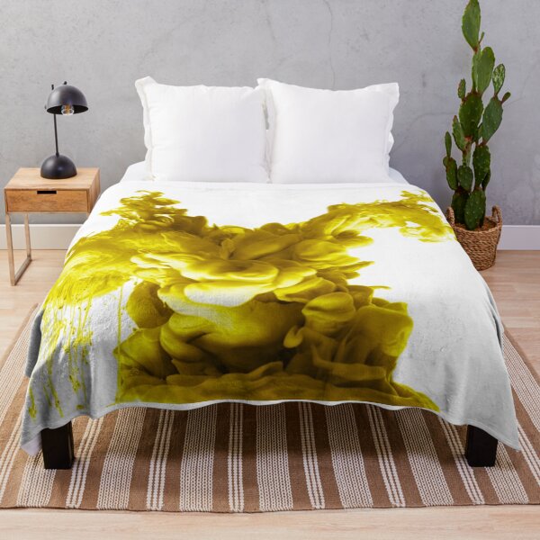 Item preview, ink in water yellow abstract background smoke isolated designed and sold by MarketVisionAV.