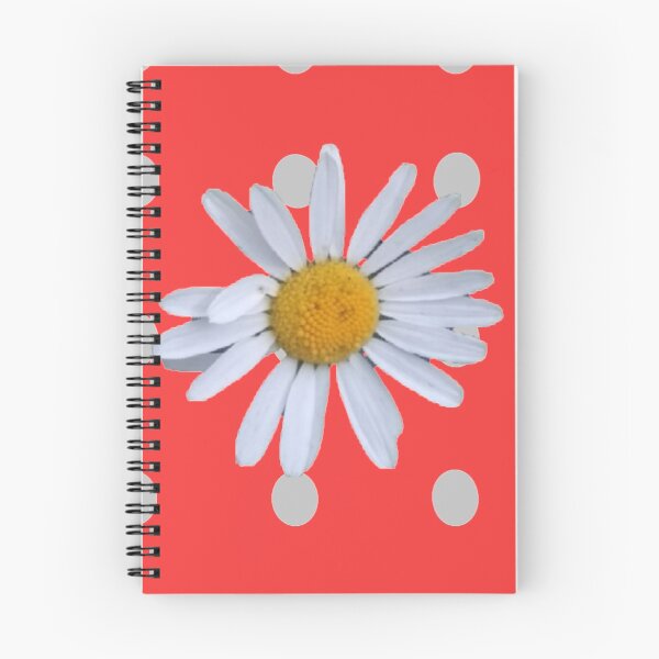Item preview, grey dot daisy transparent red background designed and sold by miaterinka.