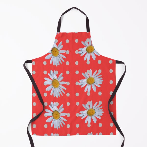 Item preview, grey dot daisy transparent red background designed and sold by miaterinka.