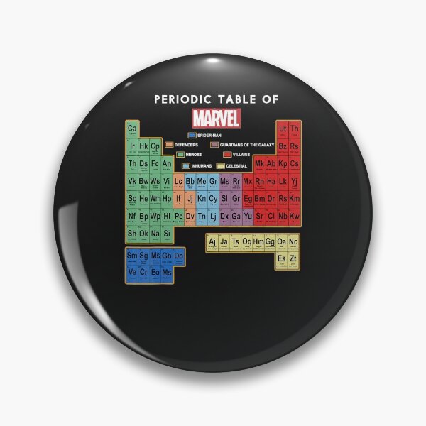 Item preview, Marvel Ultimate Periodic Table Of Elements Graphic T-Shirt  designed and sold by Jaimieshop.