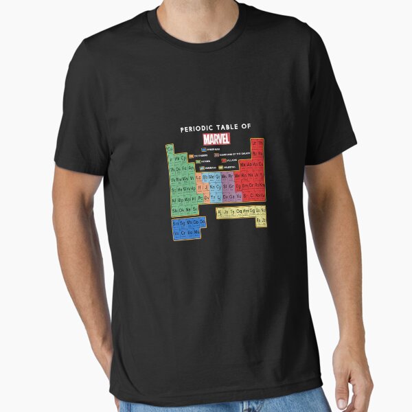 Item preview, Marvel Ultimate Periodic Table Of Elements Graphic T-Shirt  designed and sold by Jaimieshop.