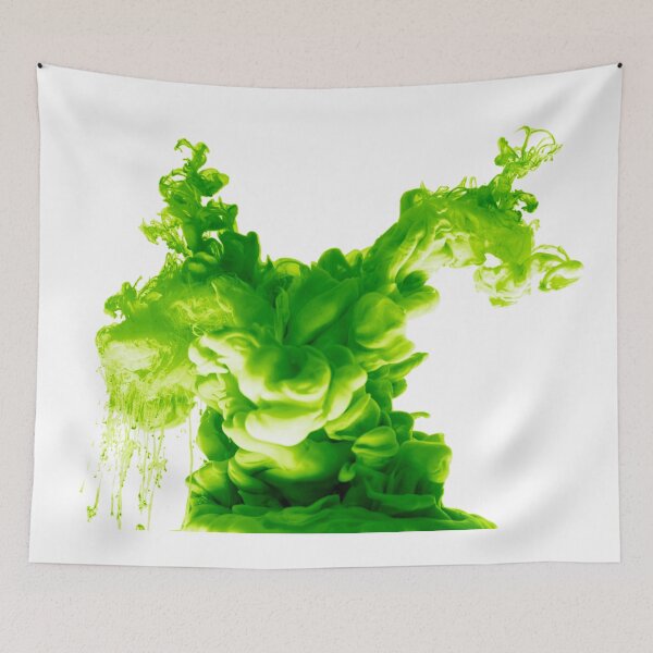 Item preview, ink in water green abstract background smoke isolated	 designed and sold by MarketVisionAV.