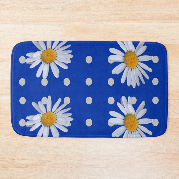 Item preview, grey dot daisy transparent dark blue background designed and sold by miaterinka.