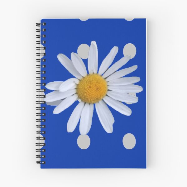 Item preview, grey dot daisy transparent dark blue background designed and sold by miaterinka.