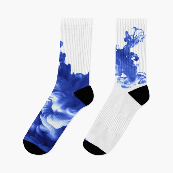 Item preview, ink in water blue abstract background smoke isolated	 designed and sold by MarketVisionAV.