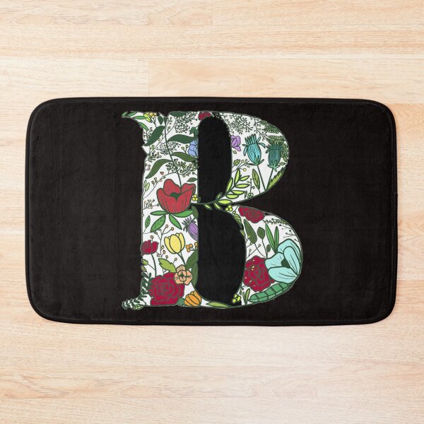 Item preview, Letter B floral monogram designed and sold by SidTastic .