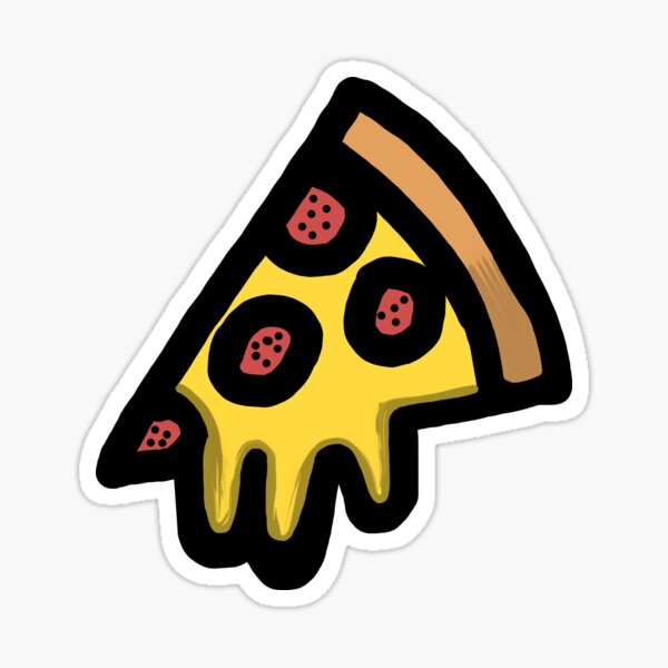 Pepperoni and Cheese Pizza Sticker