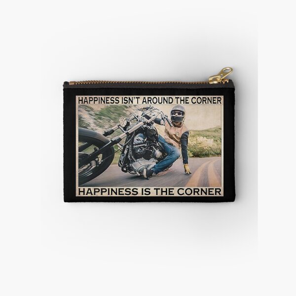 Item preview, Motorcycle Happiness Isn't Around The Corner Happiness Is The Corner designed and sold by scrambledpeg.
